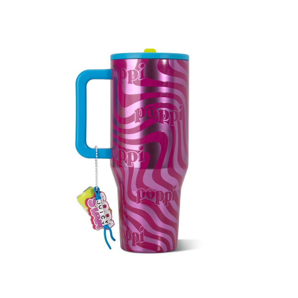PREVENTA- HydroJug x Poppi 40 fl oz Stainless Steel Straw Tumbler