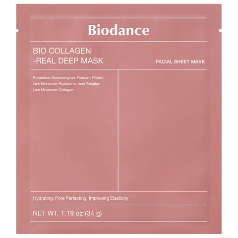 Bio Collagen Real Deep Mask for Pore Minimizing & Firming Care - 4 masks