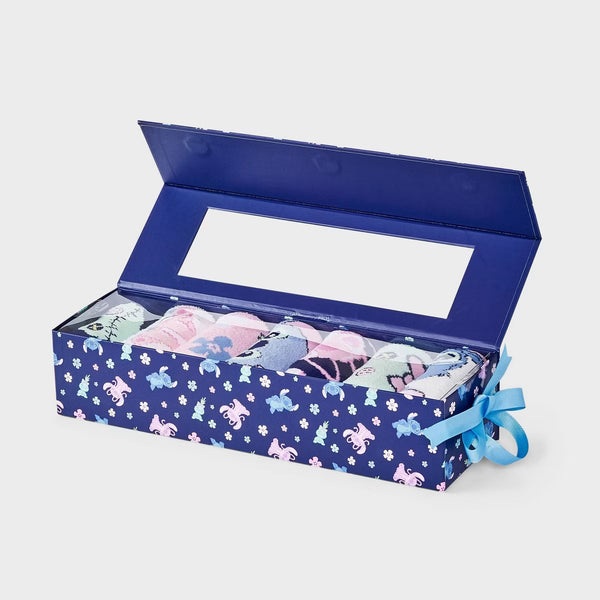 PREVENTA- Women's Lilo & Stitch 7 Days of Cozy Crew Socks Gift Box