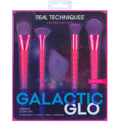 GALACTIC GLO VIBRANT GLOW MAKEUP BRUSH & SPONGE SET