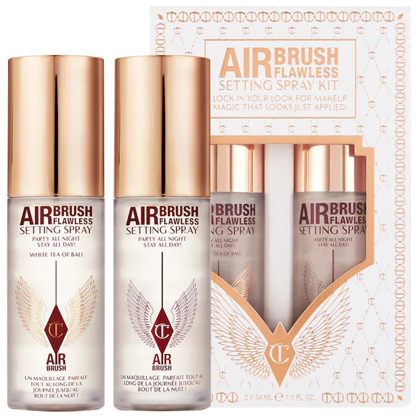 Mini Airbrush Flawless Setting Spray Duo Set