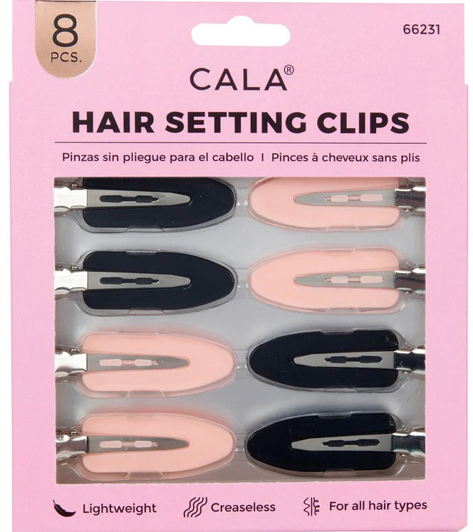 PINZAS DE FIJACIÓN PARA CABELLO BLACK-PINK - CALA