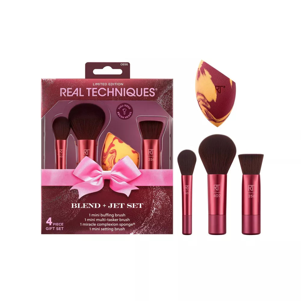 PREVENTA - Real Techniques Mini Make Up Brush And Sponge Gift Set - 4ct