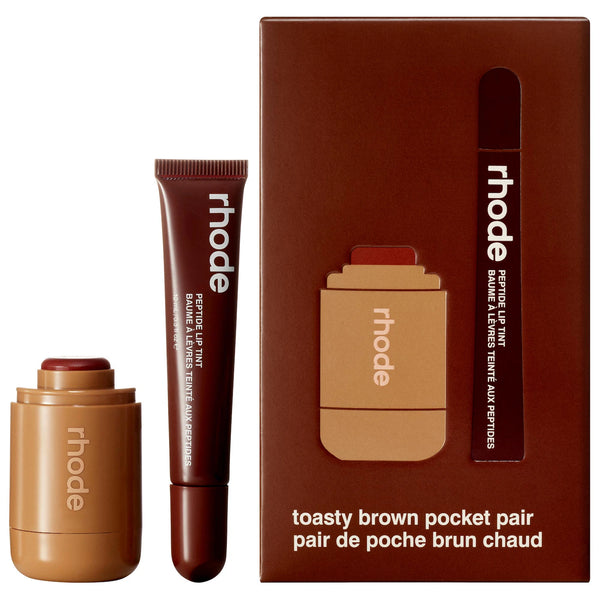PREVENTA - Pocket Pair Limited Edition Lip + Cheek Set toasted teddy + espresso - a toasty brown pair