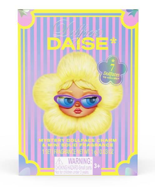 DAISE Blind Box Mystery Dollface Charm & Mini Solid Fragrance, 1 Set / Fragrance 1 g / 0.03 OZ
