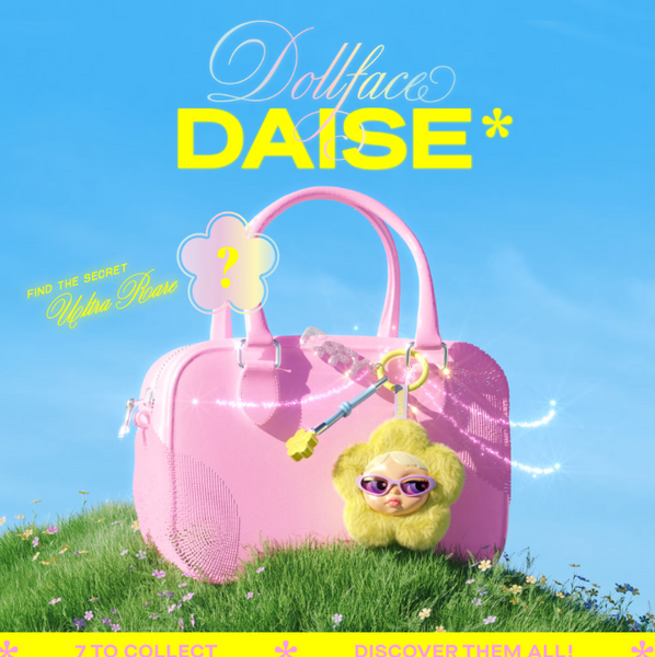 DAISE Blind Box Mystery Dollface Charm & Mini Solid Fragrance, 1 Set / Fragrance 1 g / 0.03 OZ