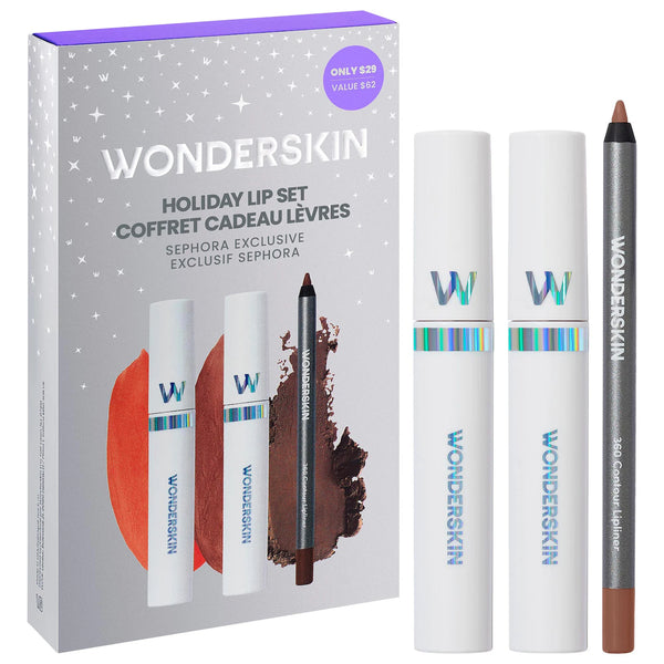 PREVENTA - Holiday Lip Stain and Lip Liner Trio Makeup Gift Set