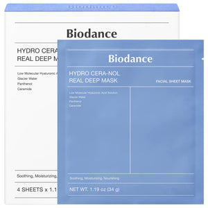Hydro Cera-nol Real Deep Mask - 4PACK for Dryness Relief & Redness Soothing