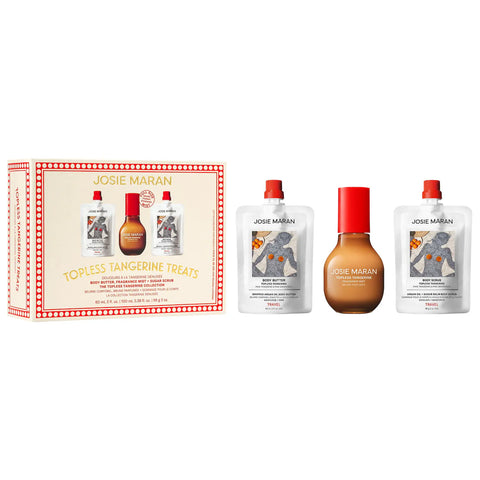 PREVENTA - Topless Tangerine Treats Body Butter, Fragrance Mist, Sugar Scrub Gift Set