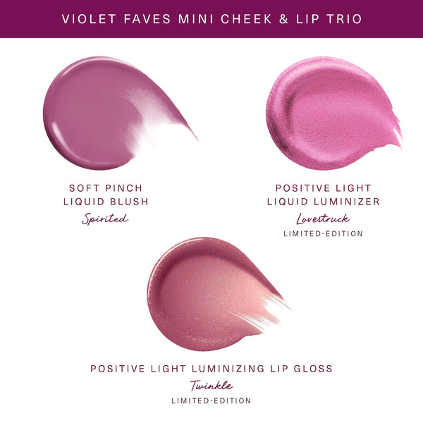 PREVENTA - Violet Faves Mini Cheek and Lip Trio Makeup Gift Set