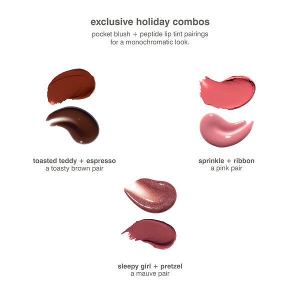 PREVENTA - Pocket Pair Limited Edition Lip + Cheek Set toasted teddy + espresso - a toasty brown pair
