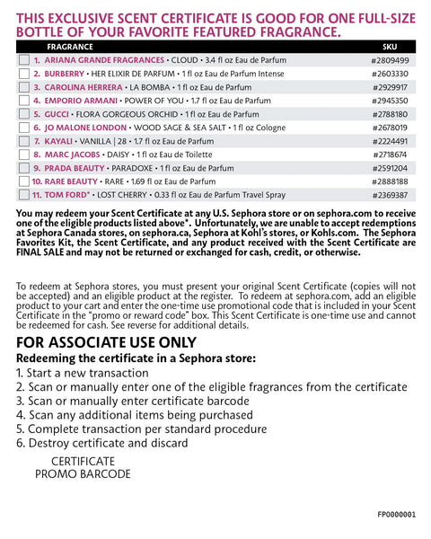 PREVENTA - Holiday Perfume Sampler Vault Set w/ Redeemable Voucher