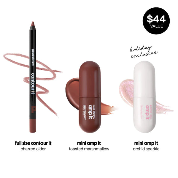 PREVENTA - amp (k)it edit lip trio makeup gift set