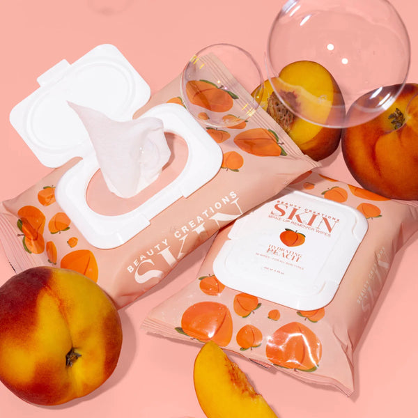 PEACH HYDRATING MAKEUP REMOVER WIPES